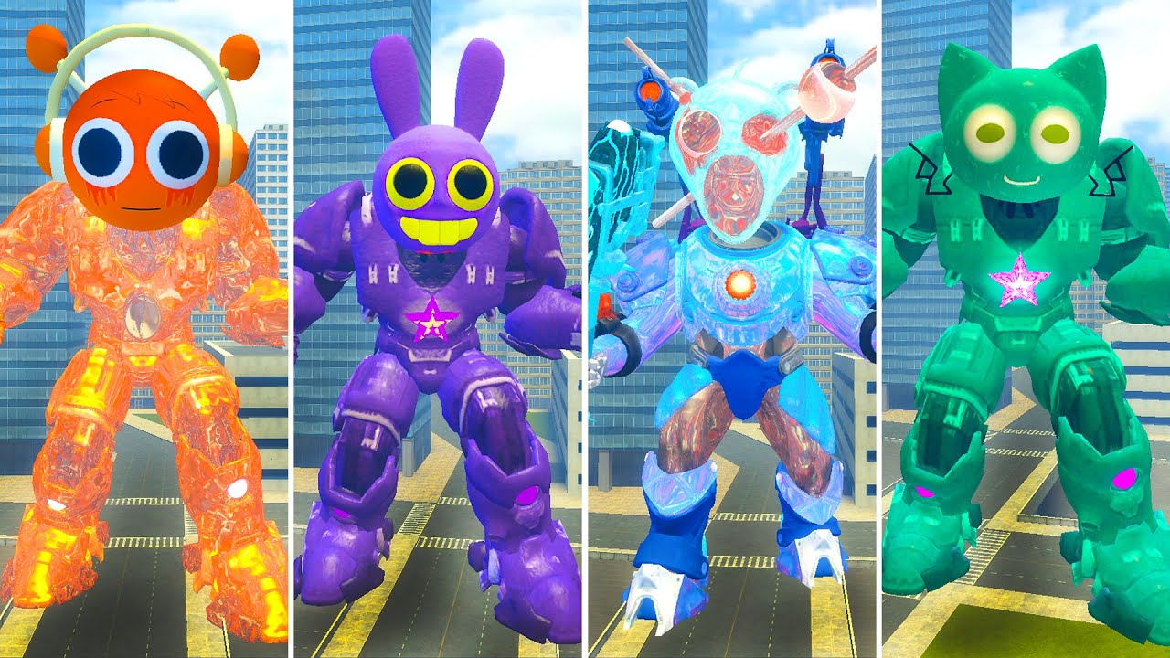 EVOLUTION OF UPGRADED ALL MECHATITAN INCREDIBOX SPRUNKI BLUE JEVIN FAMILY I (Garry's Mod)