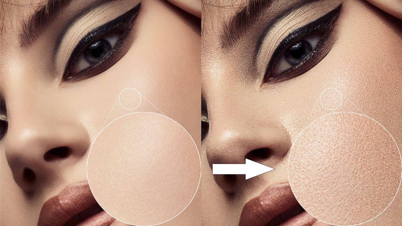 AJOUTER de la TEXTURE de PEAU dans PHOTOSHOP
