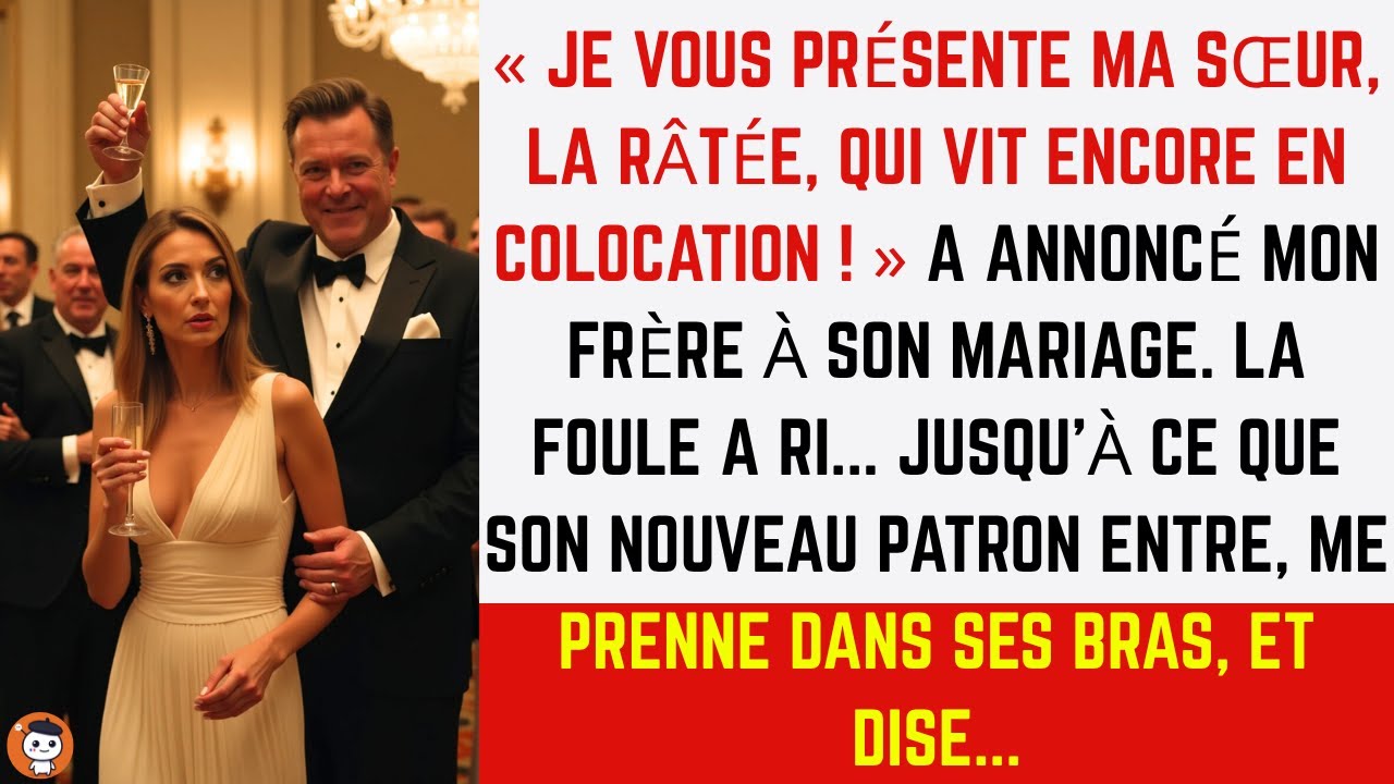 Mon frère m’a humiliée à son mariage… jusqu’à ce que son patron vienne me prendre dans ses bras.