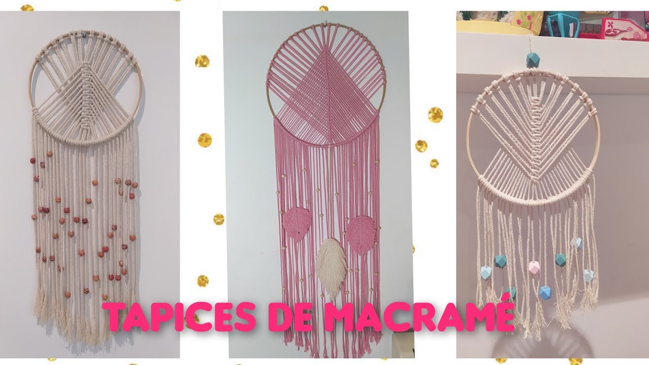 Tapiz circular de macramé super facil