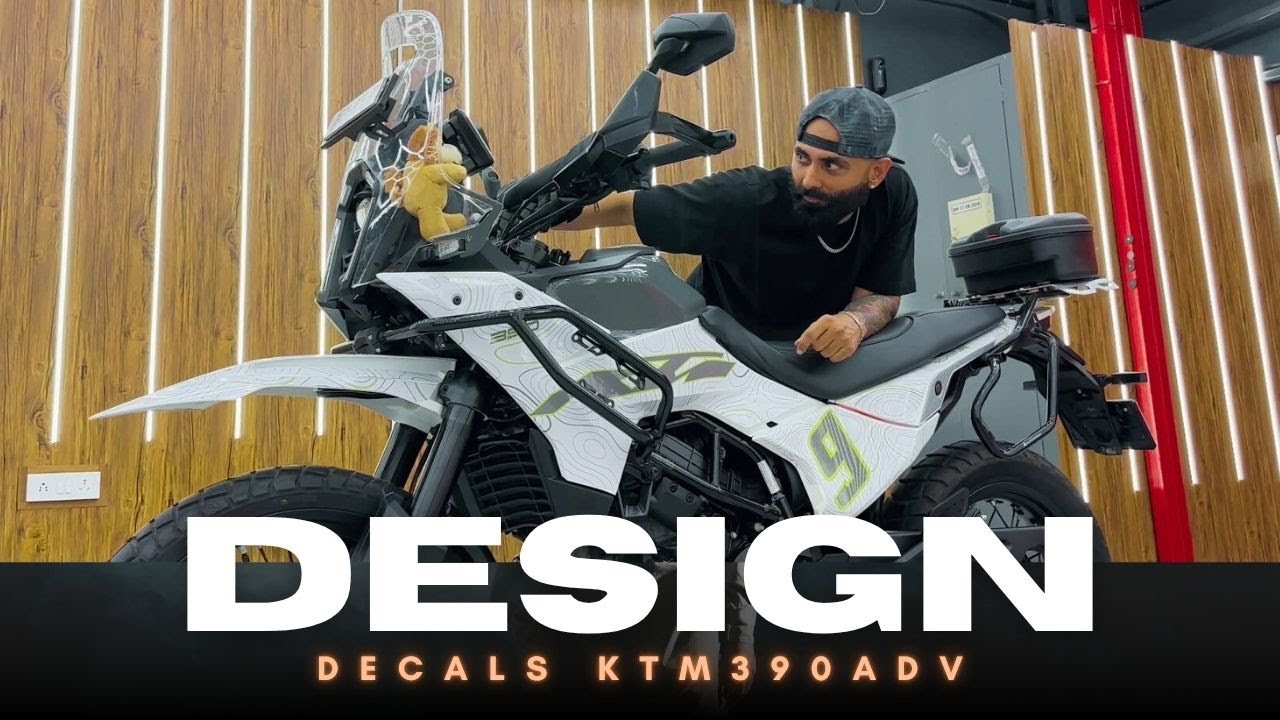 2025 KTM 390 ADV new DECALS and GRAPHICS