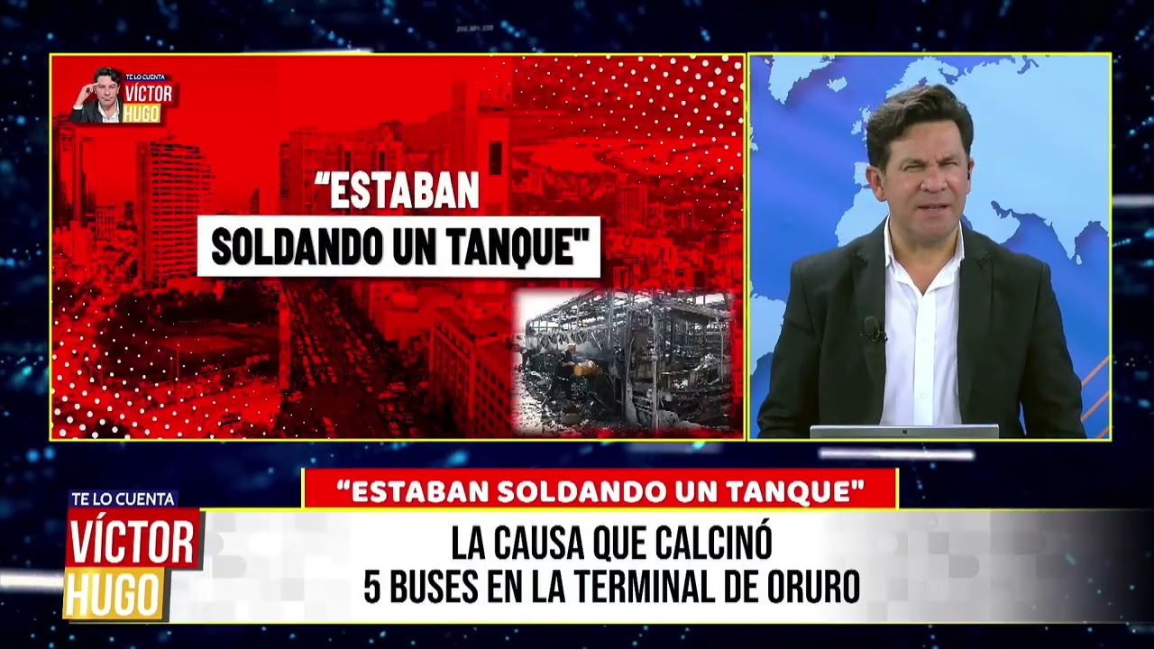 CHISPAS DE SOLDADURA DE UN TANQUE DE COMBUSTIBLE PROVOCARON EL INCENDIO EN ORURO