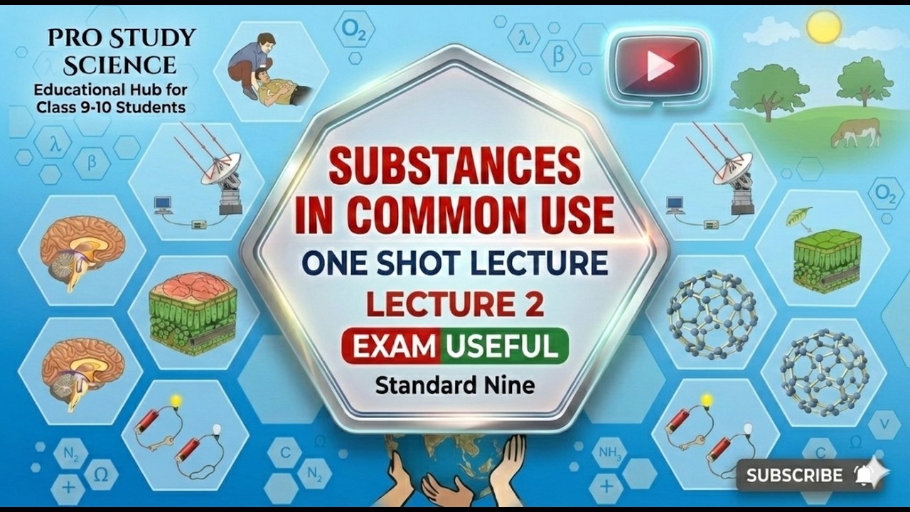 💎 Substances in Common Use | L-2: Important Salts & Reactions | Class 9 Science | MSBSHSE