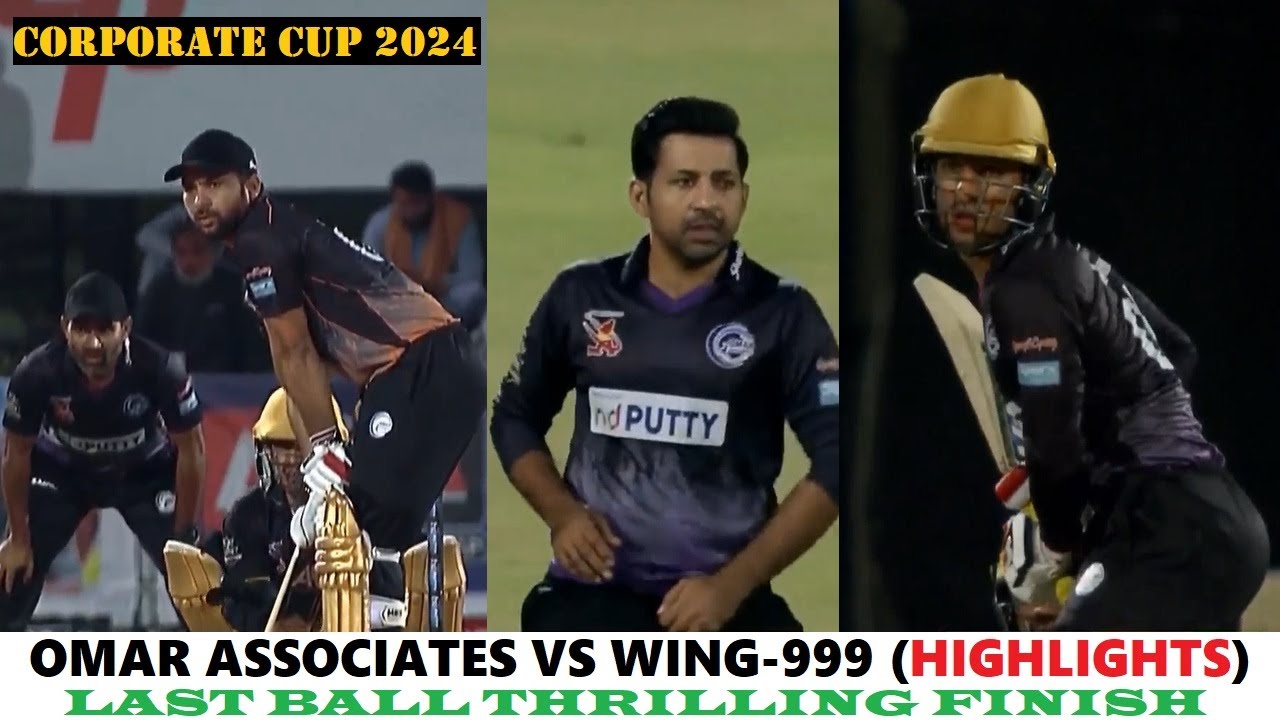 Omar Associates vs Wing-999 (HIGHLIGHTS) 9th Corporate T20 Cup 2024 Match 10 - LAST BALL THRILLER