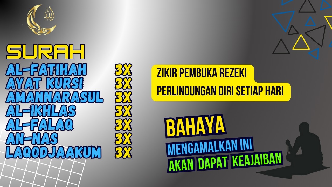 Jangan Lewatkan Zikir 3x Ini | Rezeki Datang Tanpa Disangka