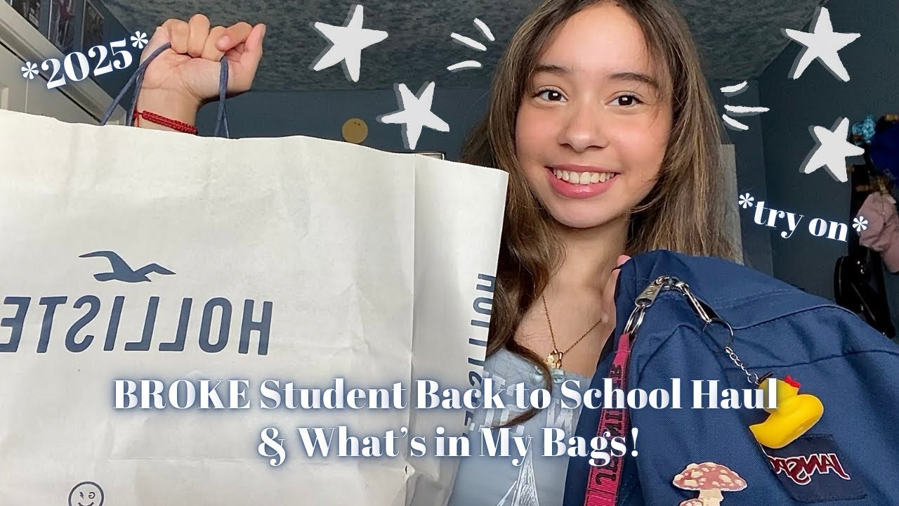 2025 MINI BACK TO SCHOOL HAUL & WHAT’S IN MY BAGS | *try on, lots of yapping, lowkey asmr*