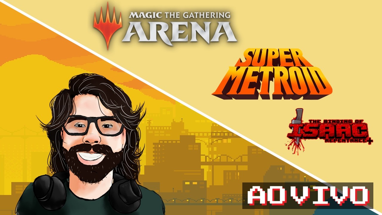 MAGIC ARENA + GRAVAÇÃO ISAAC + SUPER METROID! 🧙‍♂️🕹️ !pix
