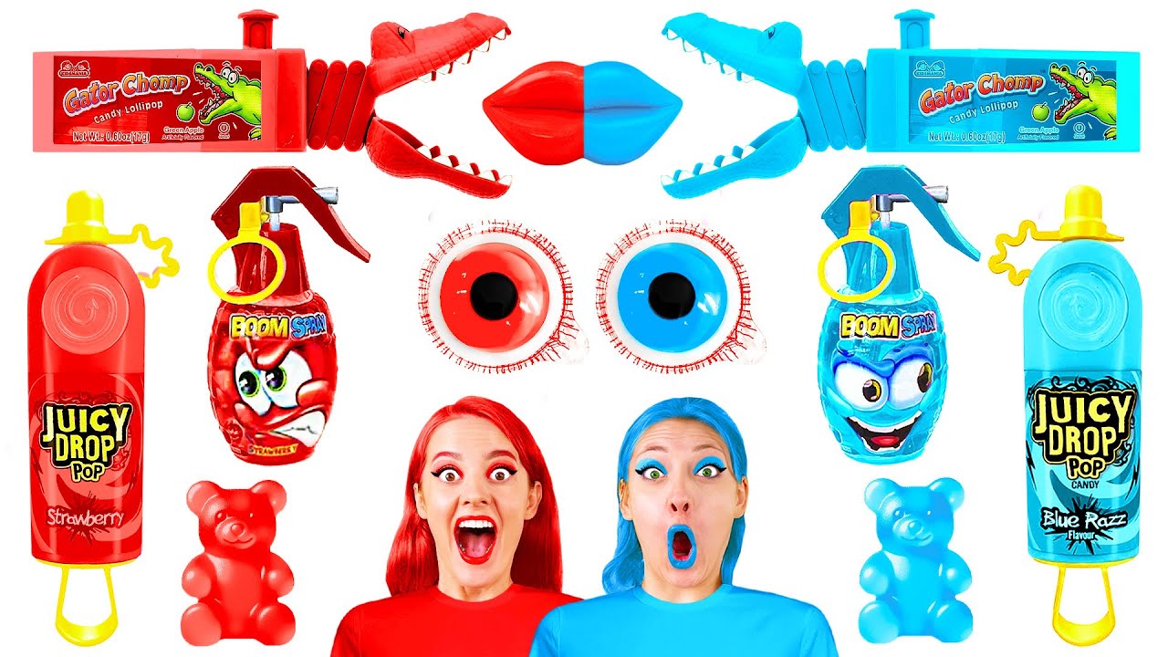 Red Food vs Blue Food Challenge | Funny Challenges by RaPaPa