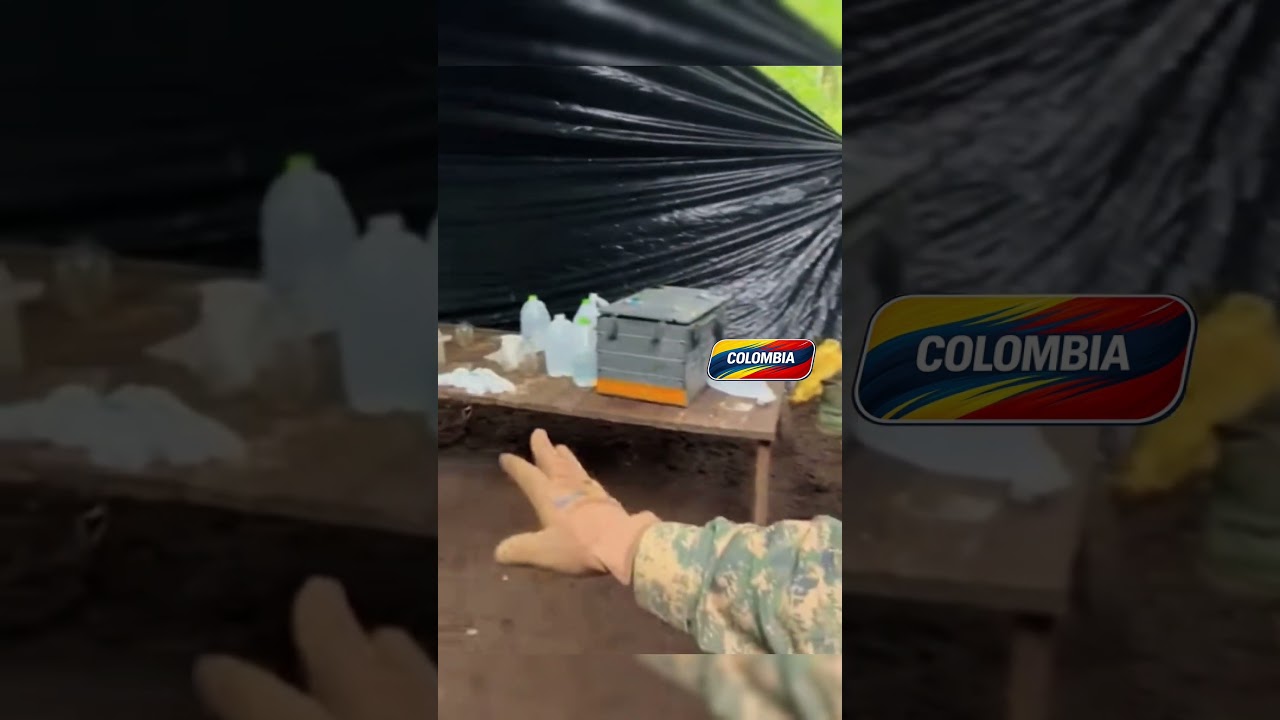 Ejercito Colombiano encuentra laboratorio en el cauca #ejercitocolombia #COLOMBIA
