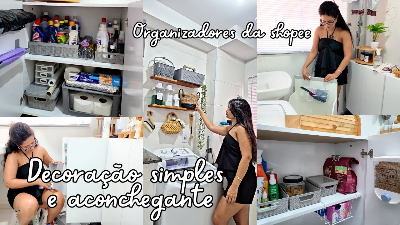 ORGANIZEI A LAVANDERIA SEM MÓVEIS PLANEJADOS! (LIMPEI TUDO)