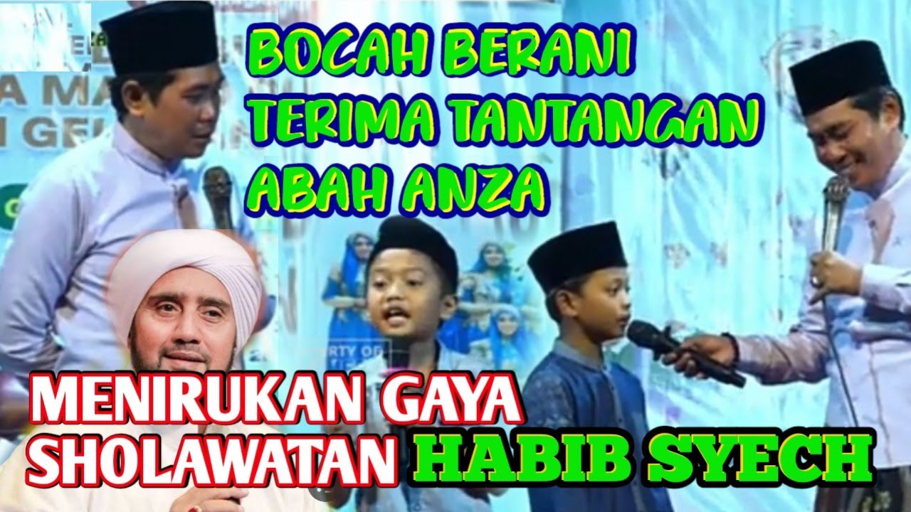 Abah Anza Tak Bisa Tahan Tawa Ketika Bocah Unik Menirukan Habib Syech Bersholawat