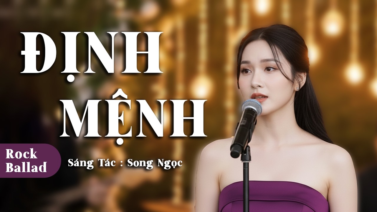 ĐỊNH MỆNH - Thôi nhé anh đừng buồn  || sáng tác : Song Ngọc | Cover Ngọc Miên | Bản Rock Ballad hay