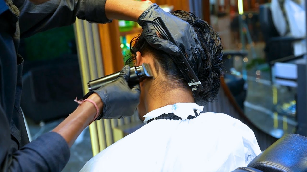 SKIN FADE HAIRCUT | RAINBOW BEAUTY AND TATTOO#rainbowasmr #beard #menshairstyle #hairstyle #barbe