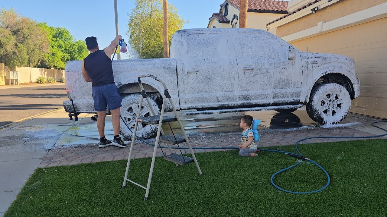 Detailing the F-150 with My Mini Boss (Lucas)