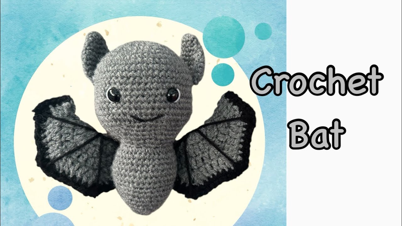 Crochet a bat along with me/ cute crochet bat/ Halloween crochet ideas