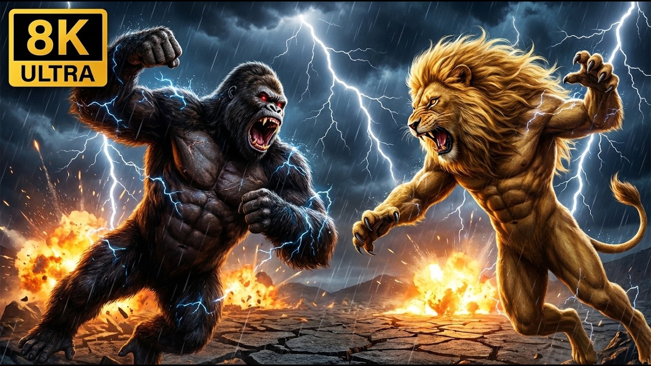 KING KONG VS LION MAN — CHALLENGING KONG WAS A BIG MISTAKE!!