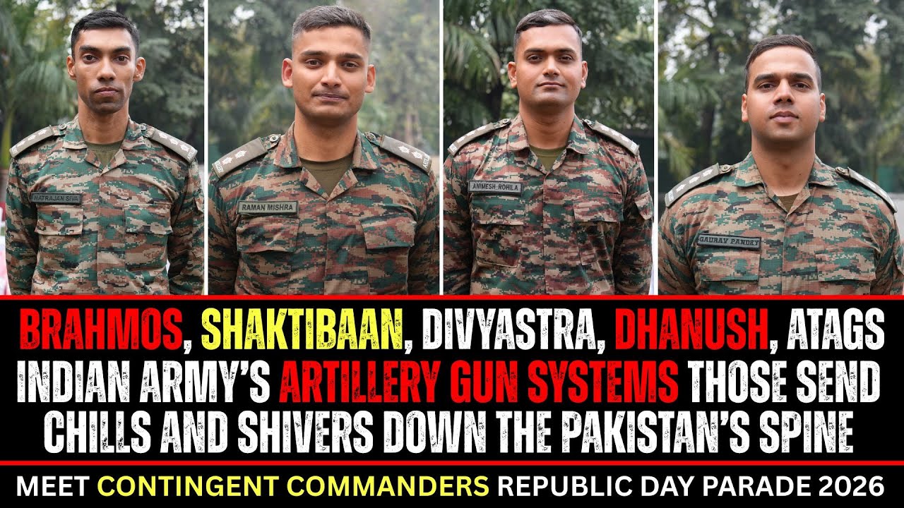 indian army's artillery Guns Brahmos, Dhanush, Atags, Shaktibaan & Divyastra on Kartavya Path