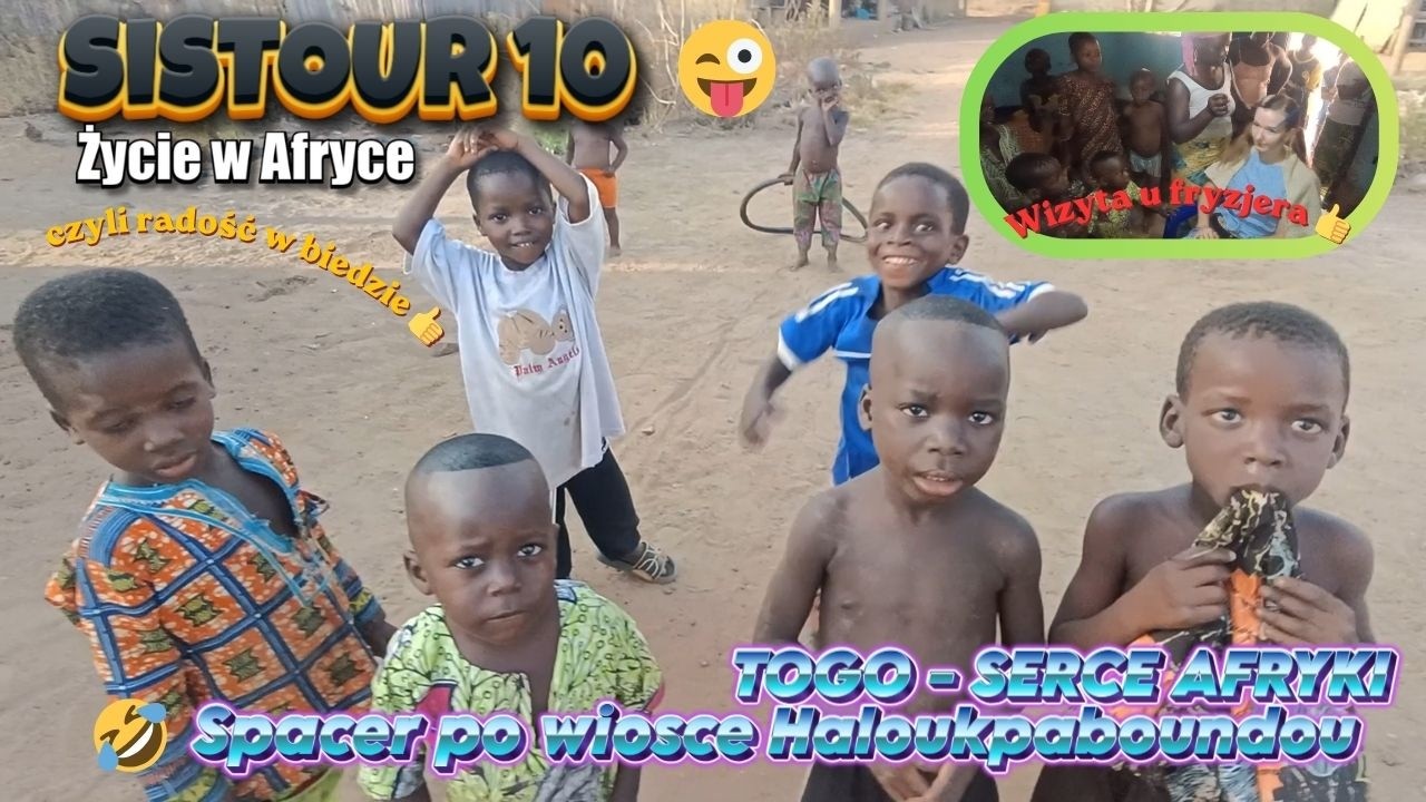 🇹🇬 SiSTOUR 10 - Afrykański fryzjer 😜 #togo #afryka #travel #turystyka 
