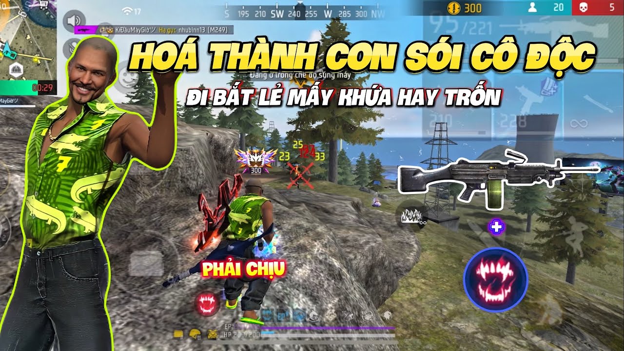 Hoá Thành Sói Cô Độc Với Tà Lực Thợ Săn Làm Địch CayDoDai !