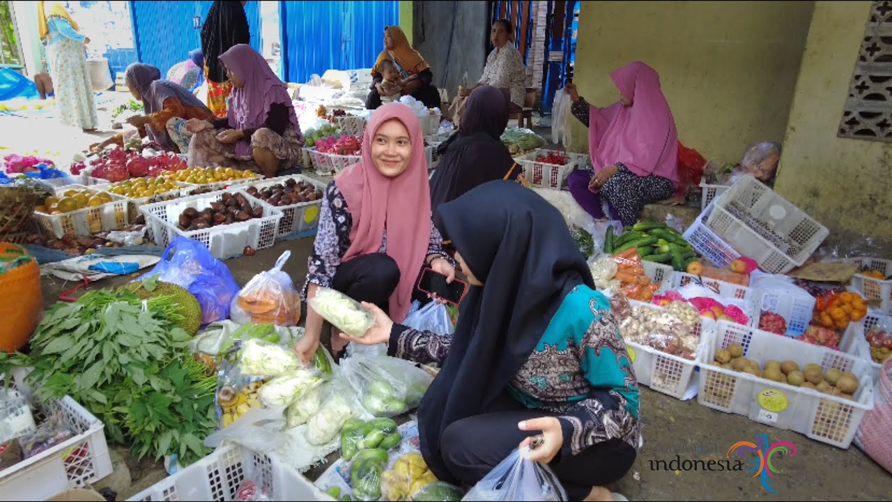 The most beautiful village market in Indonesia