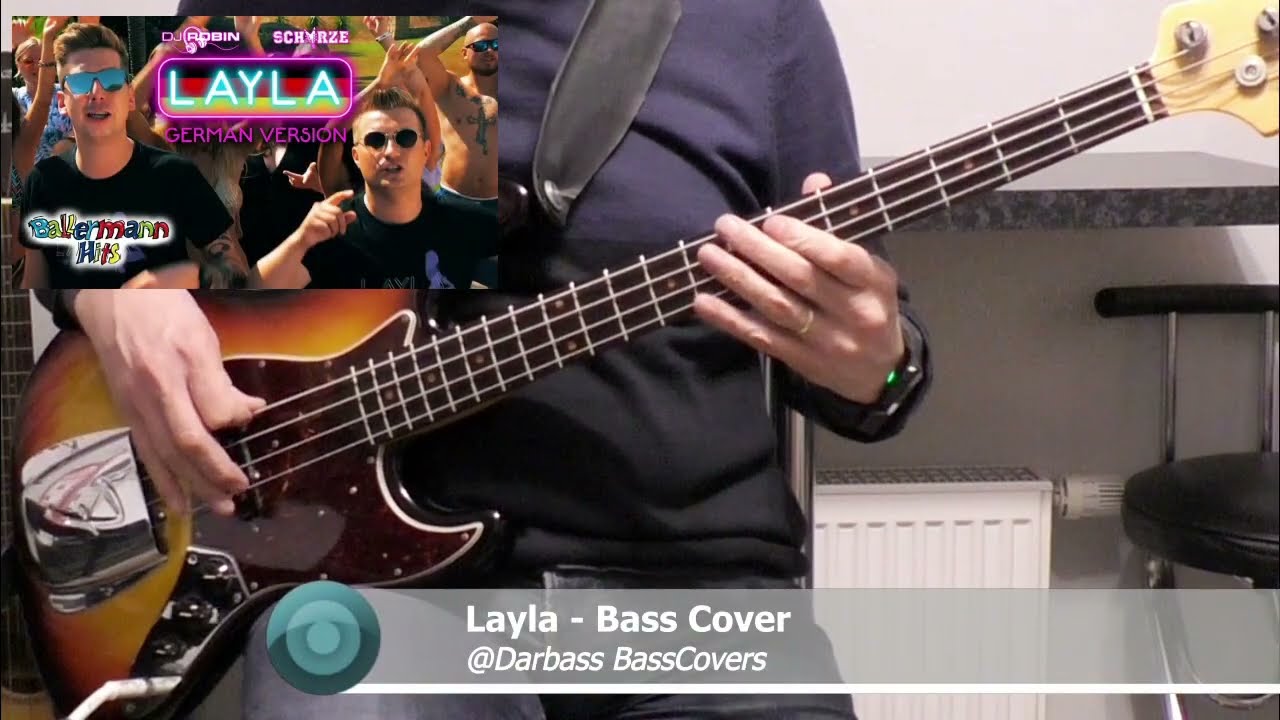 [DJ Robin, Schürze] Layla - Bass Cover 🎧 (with bass tabs 🎶 pdf)