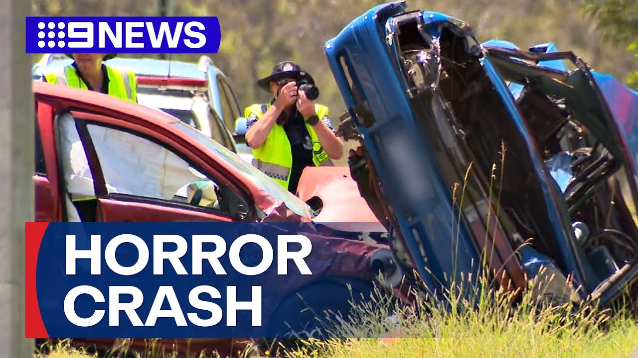 Boy and man killed in Brisbane crash | 9 News Australia