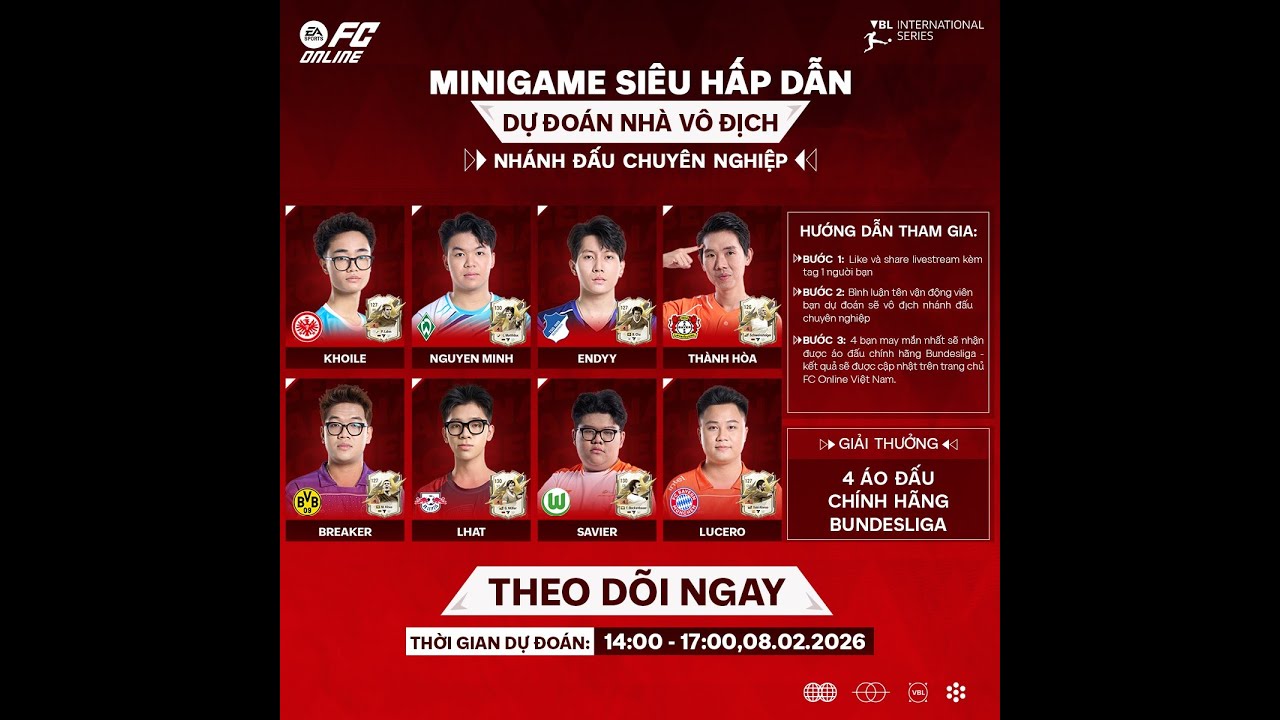 Co-stream VBL vòng Pro Player