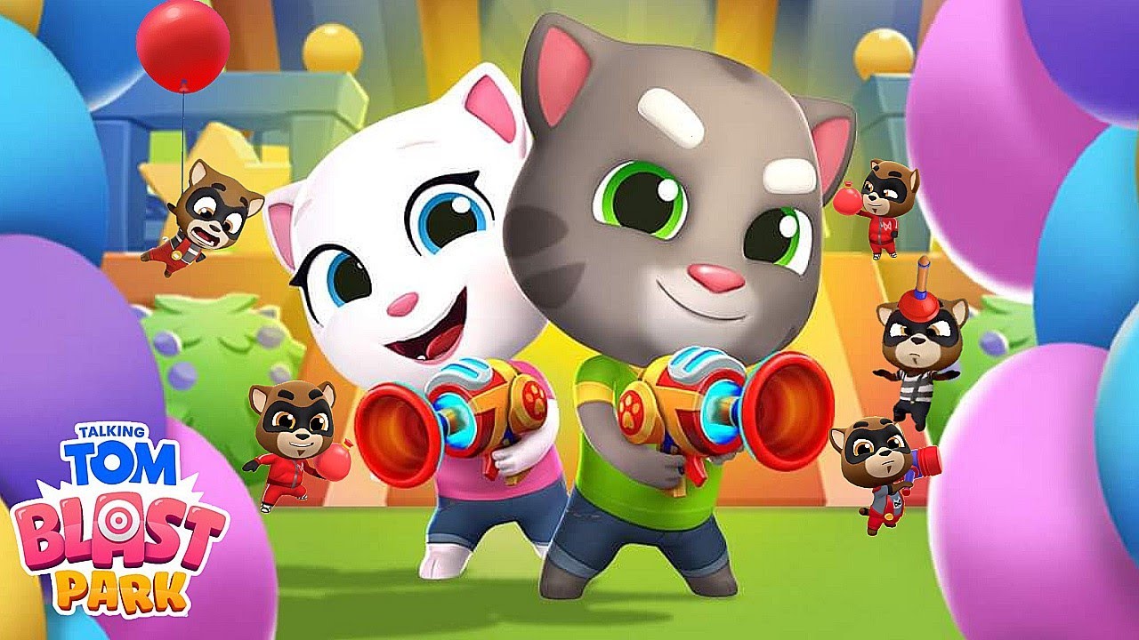 Talking Tom Blast Park The New Blasting Adventure Gameplay Android iOS