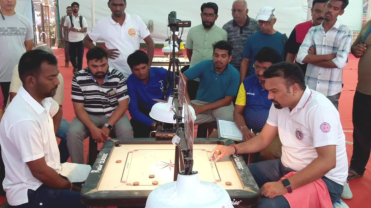 MCA Carrom LIVE : SF1 - Rahul Solanki (Mumbai) vs Rahim Khan (Pune)