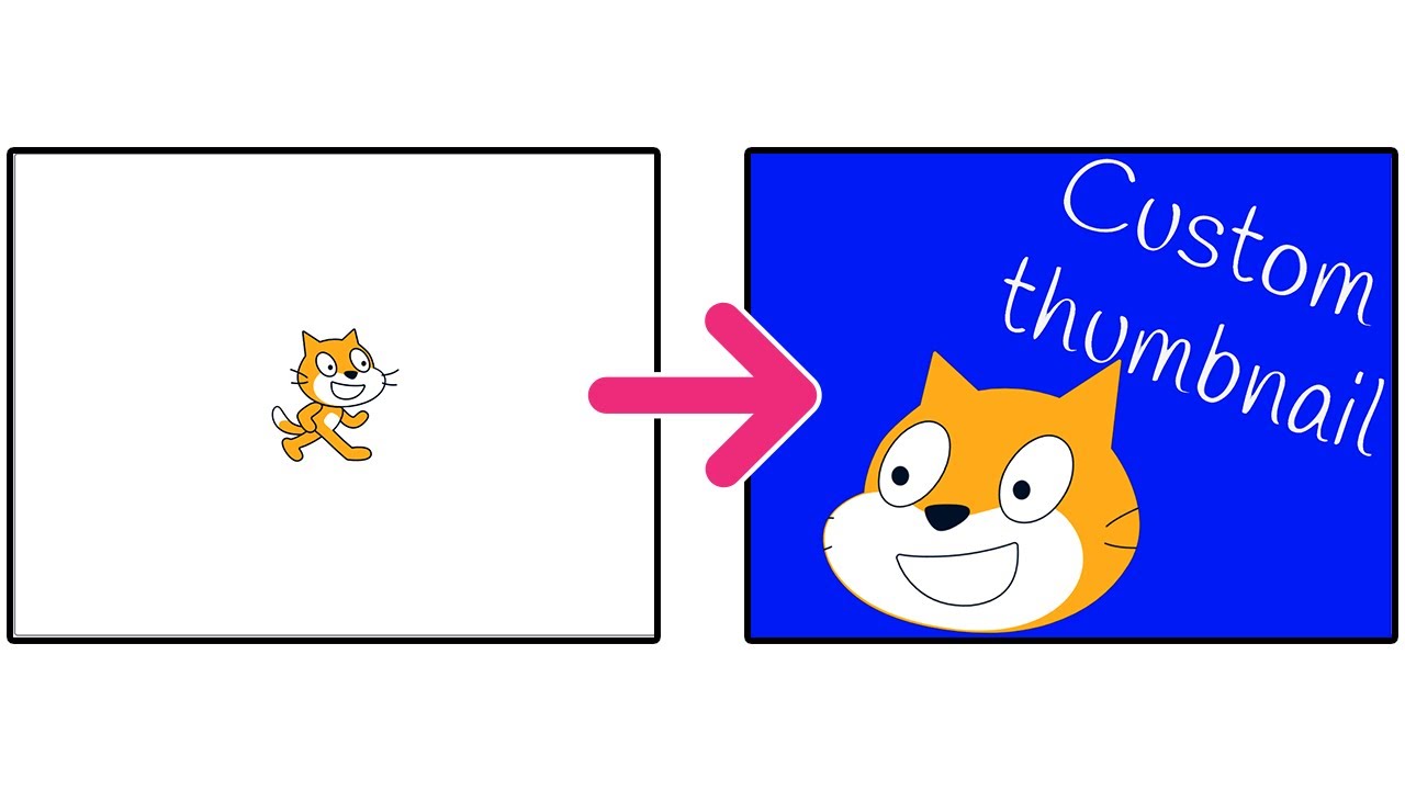 How to create a custom thumbnail in Scratch