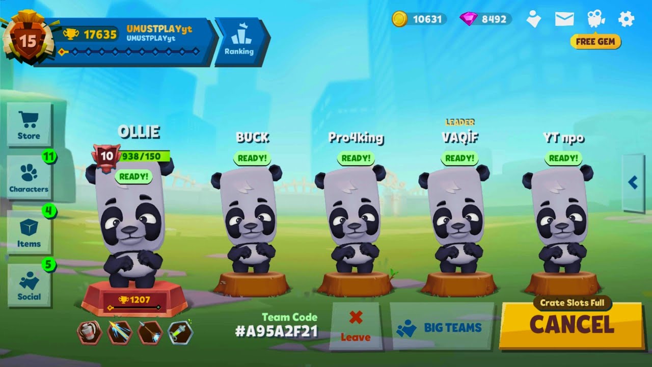 Zooba PANDAS ARMY Zooba Zoo Battle Arena