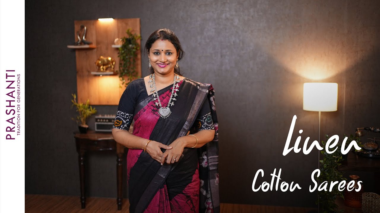 Linen Cotton Sarees by Prashanti