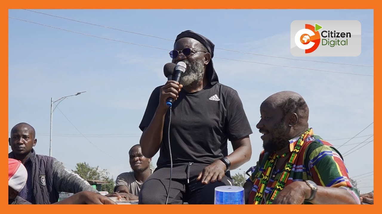 Wajackoyah campaigns in Kisumu, tells off critics of his bhang agenda