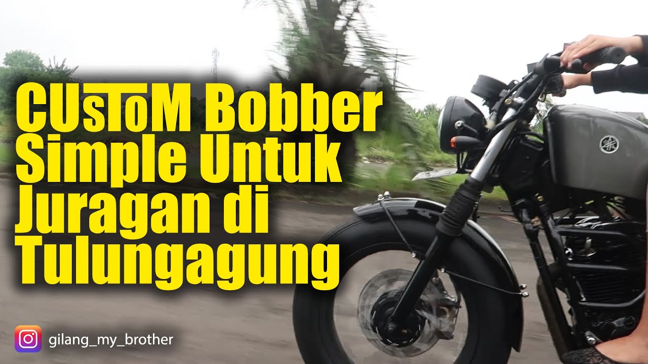 Yamaha Scorpio Custom Bobber Simple Untuk Juragan Di Tulungagung
