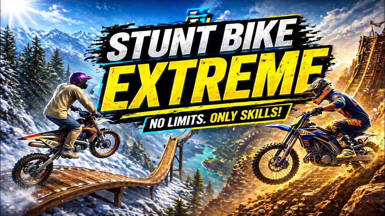 STUNT BIKE EXTREME🔥 | EXTREME RAMPS & CRAZY BIKE STUNTS 😱
