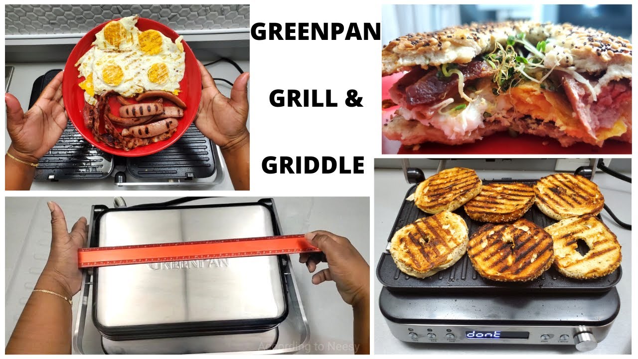 GreenPan Electric Indoor grill and Griddle Stainless steel 6-in-1 Unboxing and review