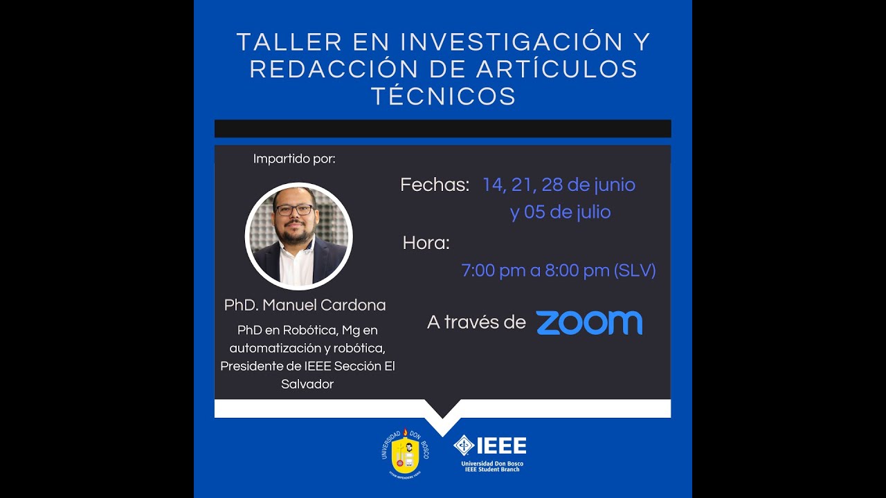 Sesión 1-Taller en investigación y redacción de artículos técnicos