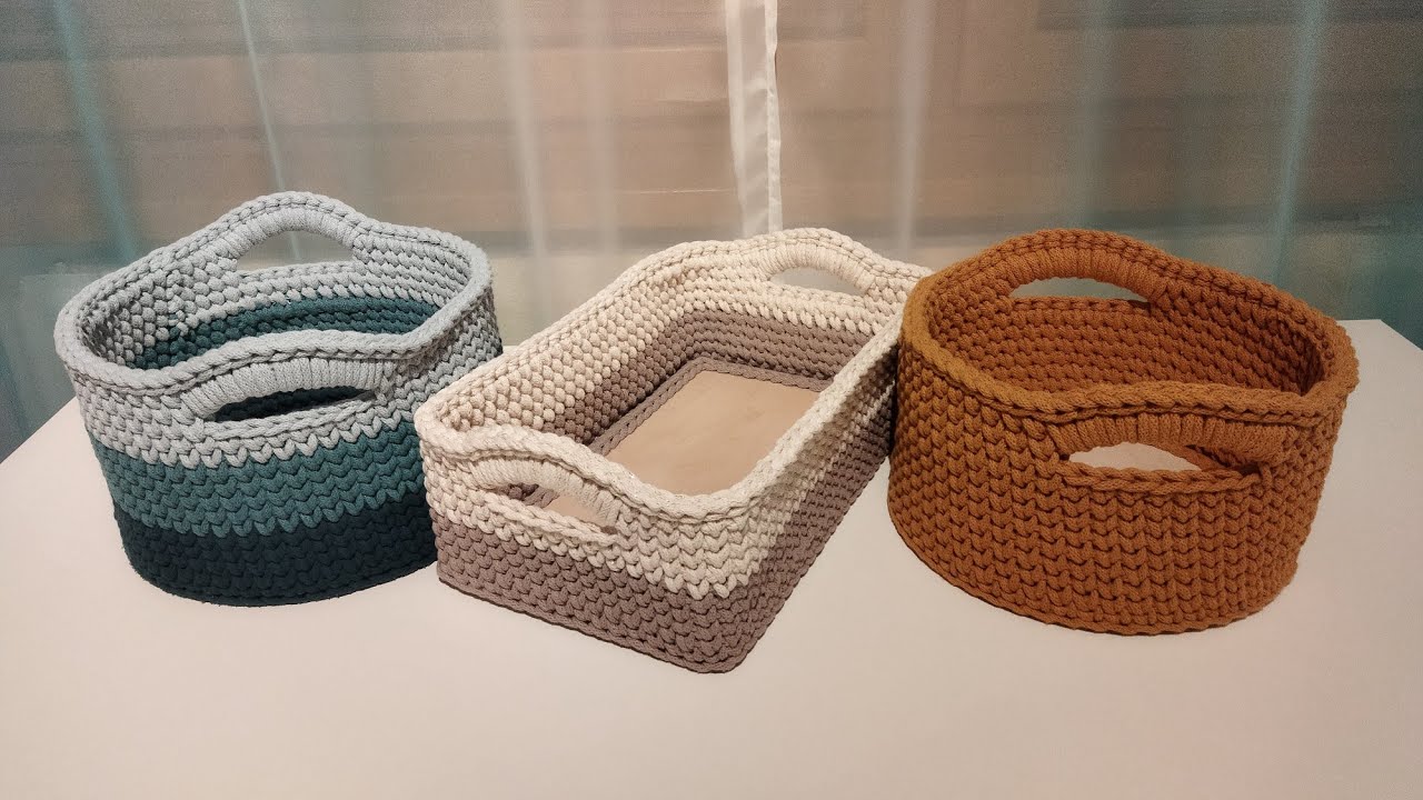 Návod na háčkovanie rúčok na košík s dreveným dnom pre Katku