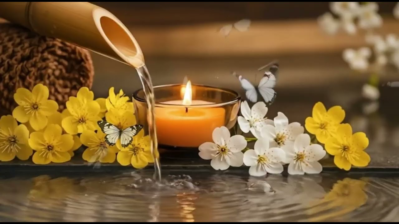 Nature Sounds for Sleep, Meditation, Relax  Bamboo Water Fountain, Calm the Mind
