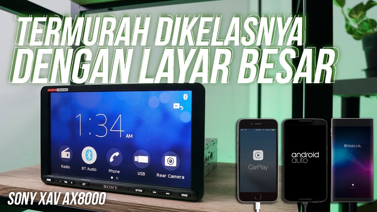 HEADUNIT BRANDED TERMURAH DENGAN LAYAR BESAR - REVIEW HEADUNIT SONY XAV-AX8000