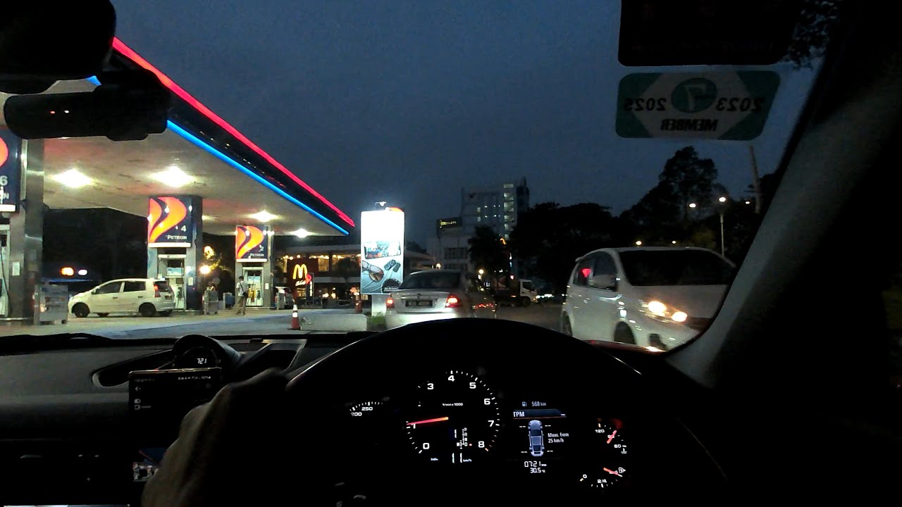 My First Video 🎞 Recorded Using SJCAM C110 Plus ✌🏻 - A Short Night 🔦 Drive in Porsche 911 🚗 ★POV 4K★