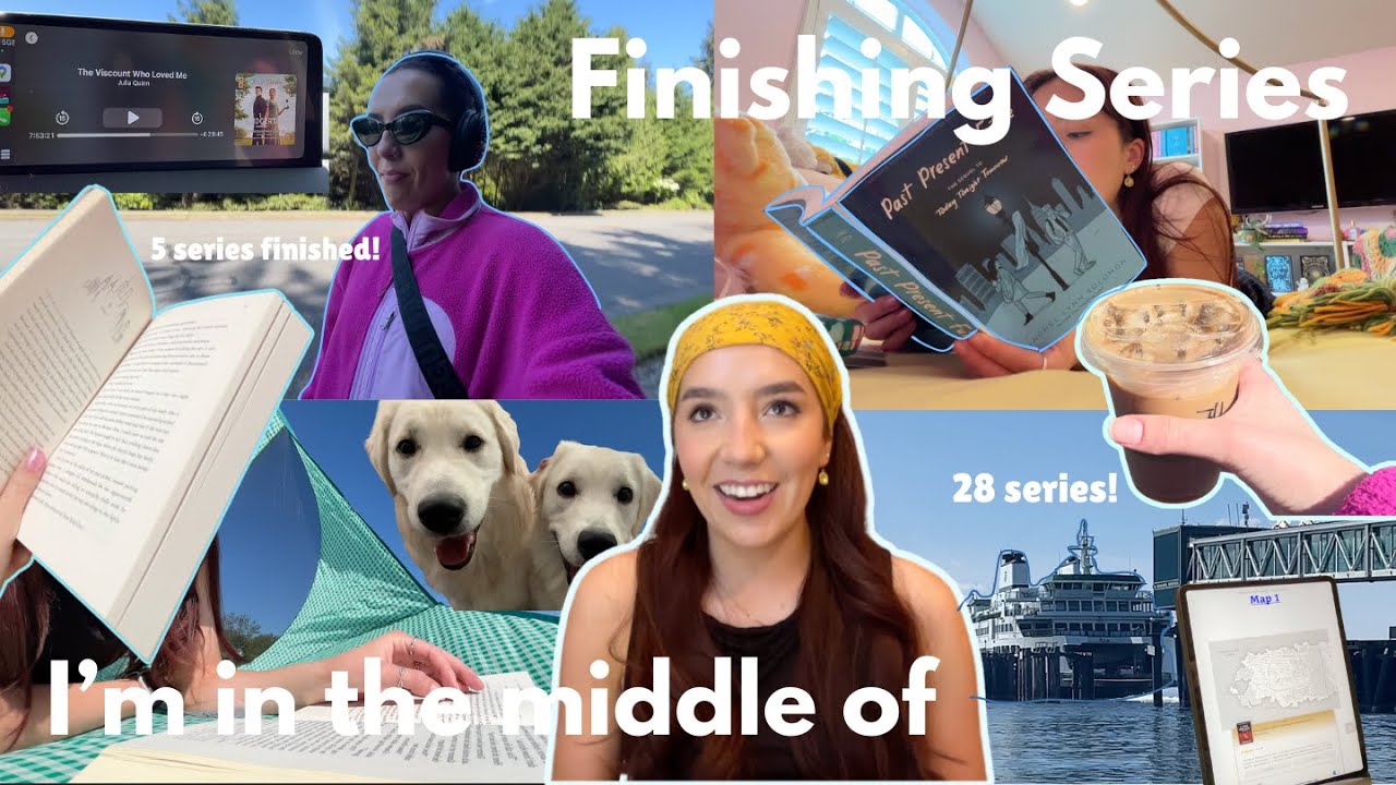 finishing book series i'm in the middle of! 📚💫 *reading vlog*
