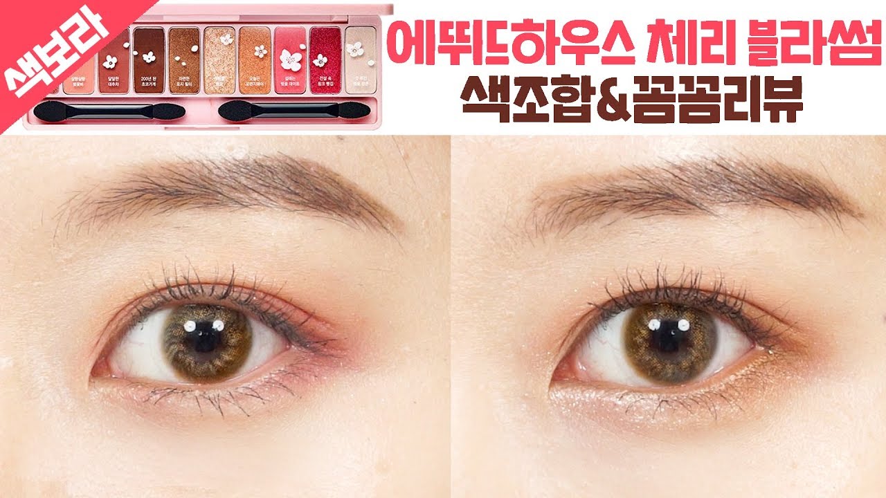 [색보라]에뛰드하우스 체리블라썸 섀도우 팔레트 색조합 & 간단리뷰