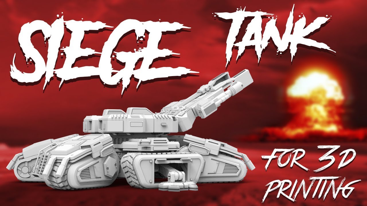 StarCraft Siege Tank 3D Model | Assembly by Gambody