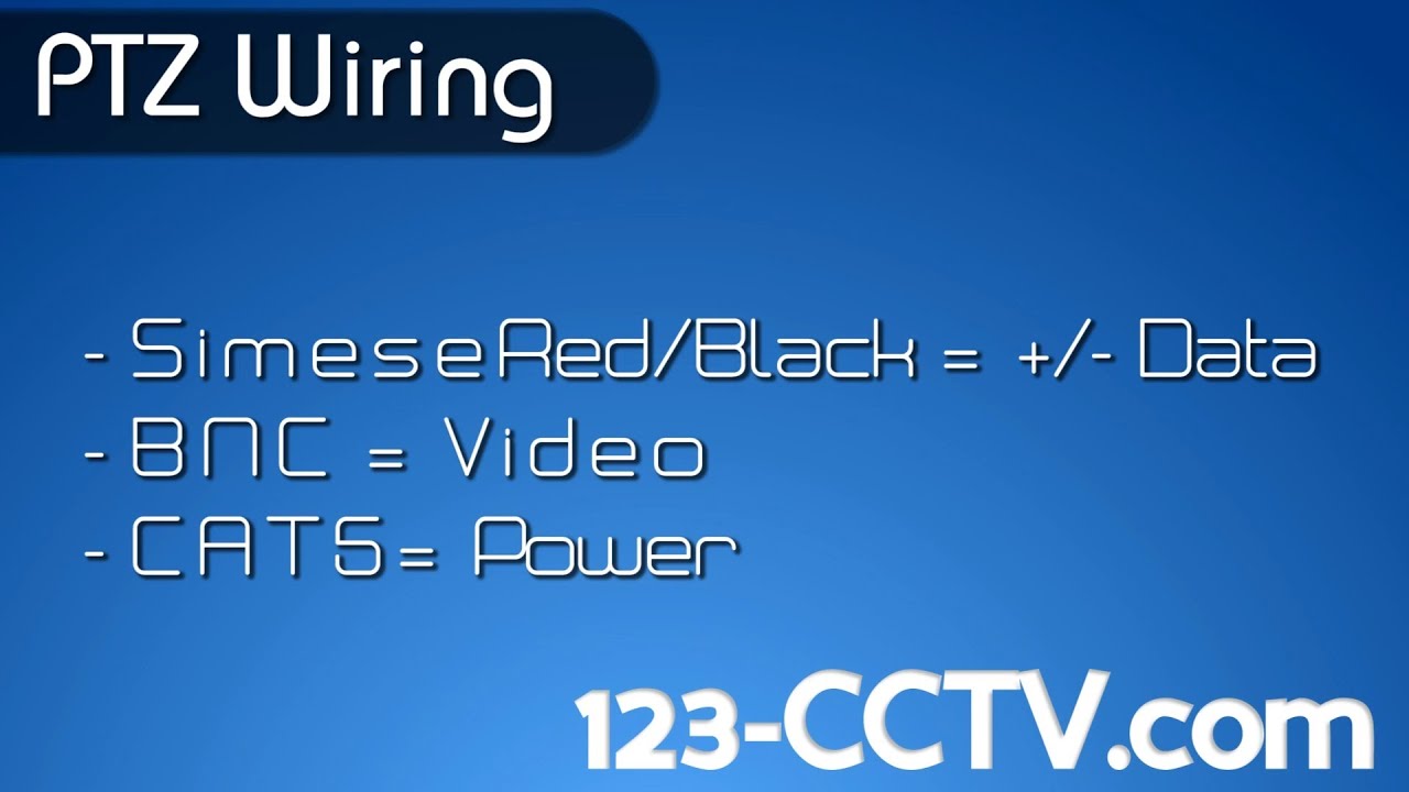 PTZ Wiring with CAT5 as Power