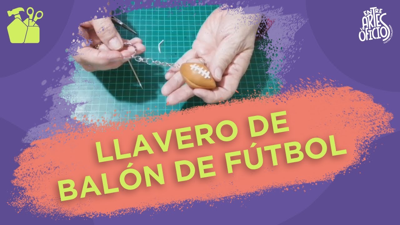 Llavero de balón de fútbol