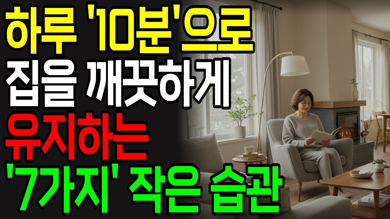 매일 10분으로 끝! 대청소가 필요 없게 되는 7가지 습관 | 하루 20분만에 깔끔한 집 만들기 | 정리정돈 꿀팁 대공개 | 정리 정돈 | 미니멀리스