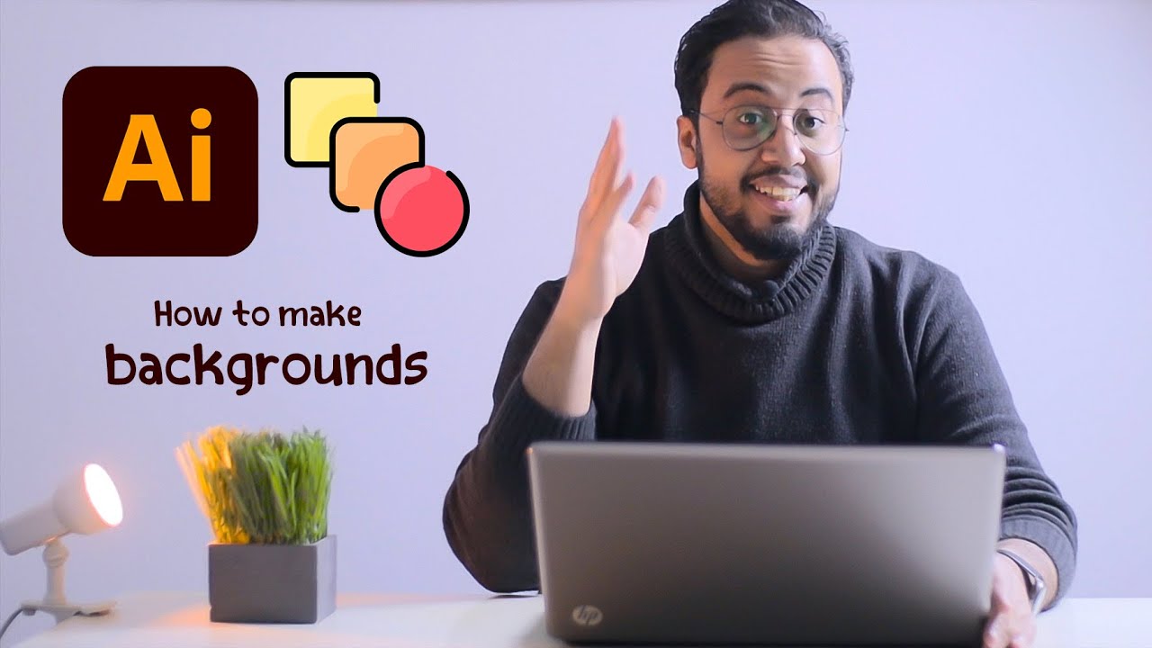طريقة عمل الخلفيات الاحترافية علي الاليستريتور من الصفر باداة ال Blend tool