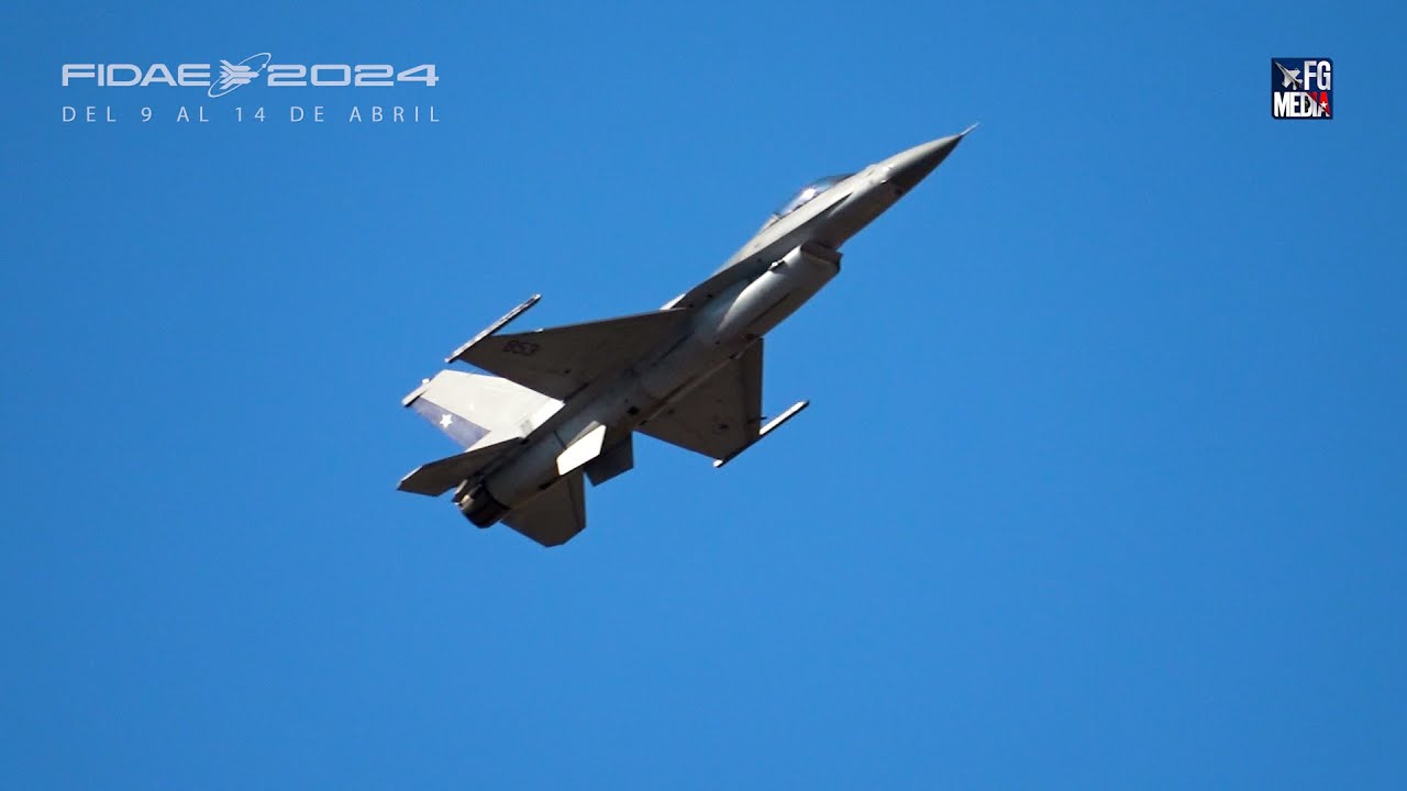 #fidaehistory F-16 Block 50 realizando demostración aérea en FIDAE 2024 | FGMEDIA TV
