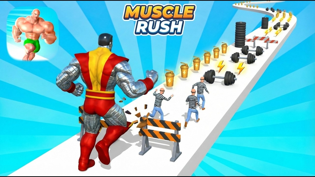 Muscle Rush All Levels Walkthrough  Android iOS I unlocked 2nd woman character